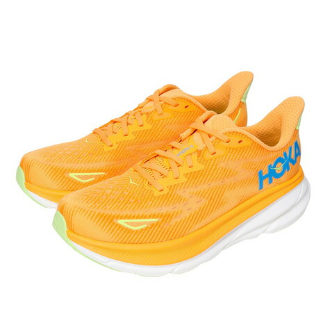 ホカ（HOKA）（メンズ）ランニングシューズ クリフトン9 ワイド オレンジ 1132210-SLRL スニーカー ジョグ クッション性 ウォーキング画像