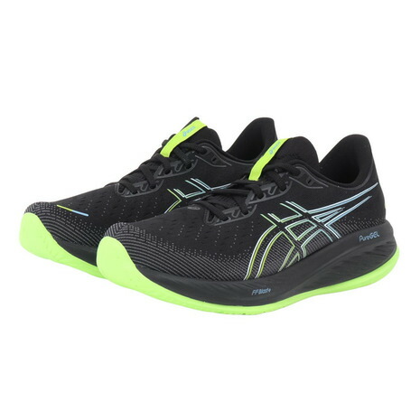 アシックス（ASICS）（メンズ）駈けっくらシューズ 先だつもの キュムラス26 黒いこと 緑であること 1011B792.001 スニーカー 小股走り 座布団性