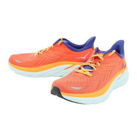 【楽天市場】ホカ（HOKA）（メンズ）ランニングシューズ クリフトン8 オレンジ レギュラー 1119393-FBLN スニーカー 厚底