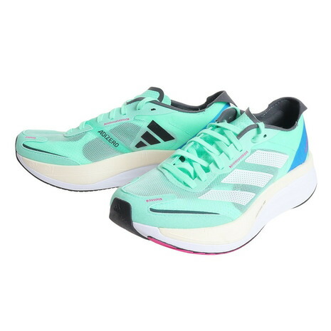 【楽天市場】アディダス（adidas）（メンズ）ランニングシューズ アディゼロ ボストン 11 ミント GV9064 スニーカー 厚底