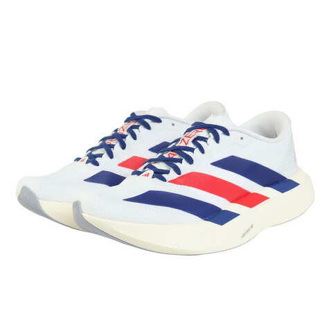 【抽選で3,000ポイント進呈・要エントリー 5/1 0:00 - 5/6 23:59】アディダス（adidas）（レディース）ランニングシューズ トレーニングシューズ 部活アディゼロ EVO SL ホワイト ONP76-KK3721 スポーツ シューズ