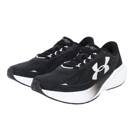 アンダーアーマー（UNDER ARMOUR）（レディース）ランニングシューズ ジョギングシューズ UA ベロシティ ペース ブラック ホワイト 6009108 001 スポーツ シューズ