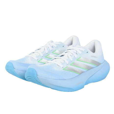 アディダス（adidas）（レディース）ランニングシューズ ジョギングシューズ スーパーノヴァ ライズ 3 ライトブルー OMV78-JR1613 スポーツ シューズ