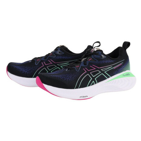 【楽天市場】アシックス（ASICS）（レディース）ランニングシューズ ゲル キュムラス 25 ブラック ピンク 1012B441.001