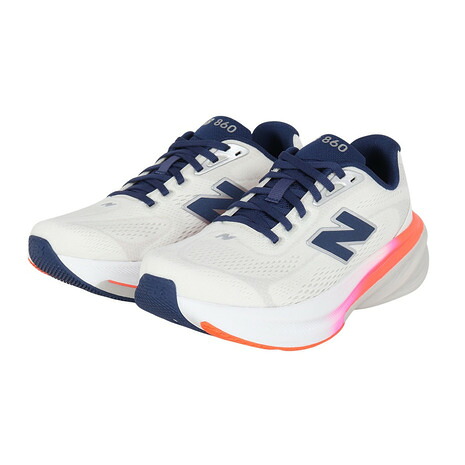 ニューバランス（new balance）（レディース）ランニングシューズ フレッシュ フォーム X 860 v15 ホワイト オレンジ W8602JM D ジョギングシューズ