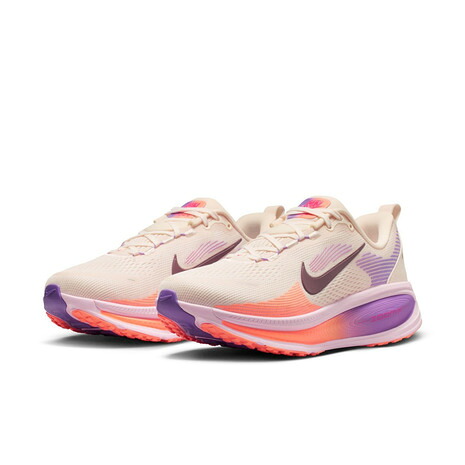 ナイキ（NIKE）（レディース）ランニングシューズ ジョギングシューズ ボメロ 18 ロード エクストラワイド ピンク IF0515-113