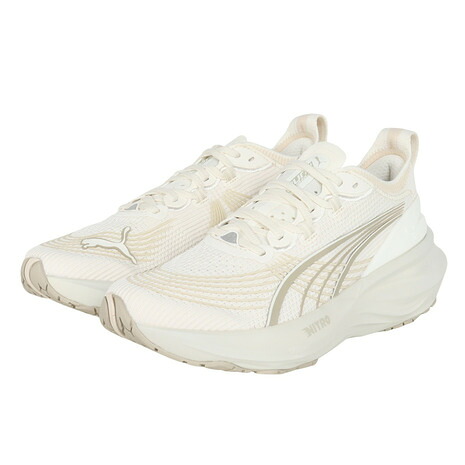 プーマ（PUMA）（レディース）ランニングシューズ ジョギングシューズ フォーエバーラン ニトロ 2 オフホワイト 31047126 スポーツ シューズ