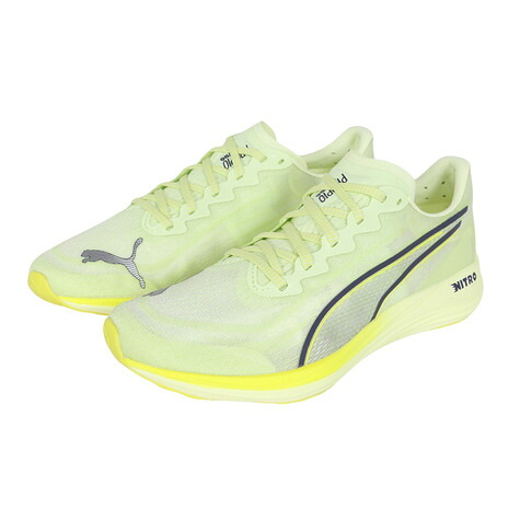 プーマ（PUMA）（レディース）ランニングシューズ ジョギングシューズ プロピオ ニトロ 3 フラッシュイエロー 1142909 スポーツ シューズ