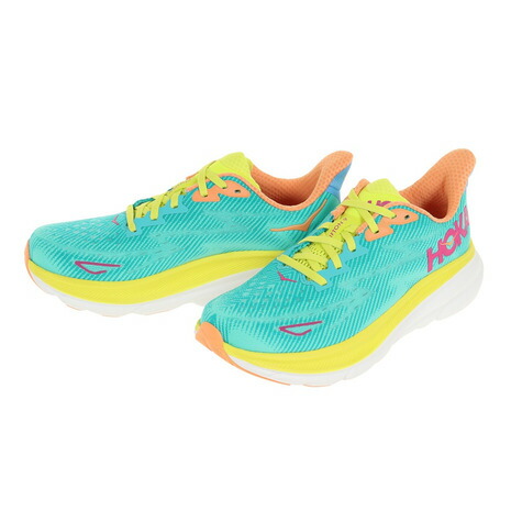 【楽天市場】ホカ（HOKA）（レディース）ランニングシューズ クリフトン 9 レギュラー ターコイズ 1127896-CEPR スニーカー