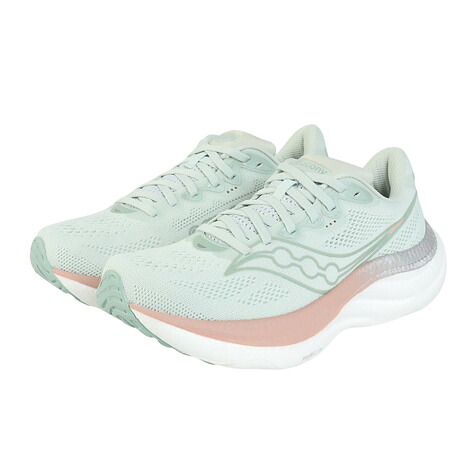 サッカニー(SAUCONY)(レディース)ランニングシューズ ジョギングシューズ ライド19 S11055-128 グレー MIST/CAMEO スポーツ シューズ|Victoria Surf&Snow 支店