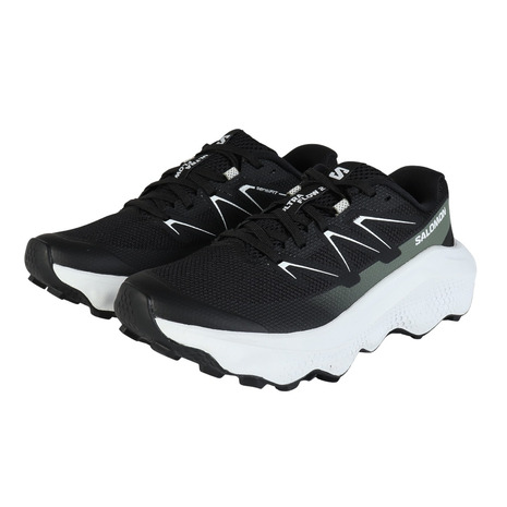 サロモン（SALOMON）（レディース）ランニングシューズ トレランシューズ ウルトラ フロー 2 ブラック ホワイト L47883700 スニーカー
