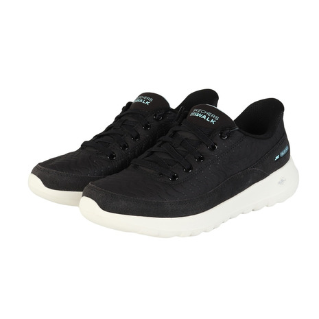 スケッチャーズ（SKECHERS）（レディース）ウォーキングシューズ スリップインズ ゴーウォーク JOY ブラック ホワイト 125708-BLK