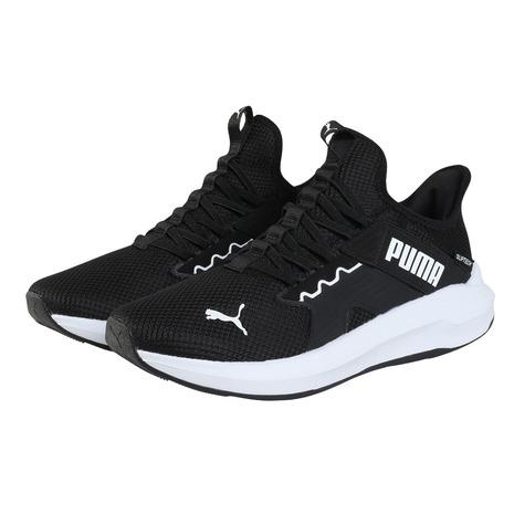 ピューマ（PUMA）（メンズ、レディース）スニーカー スポーツシューズ ソフトライド エンゾ イーズイン 黒いこと 31258101 心地よい シューズ 運動競技