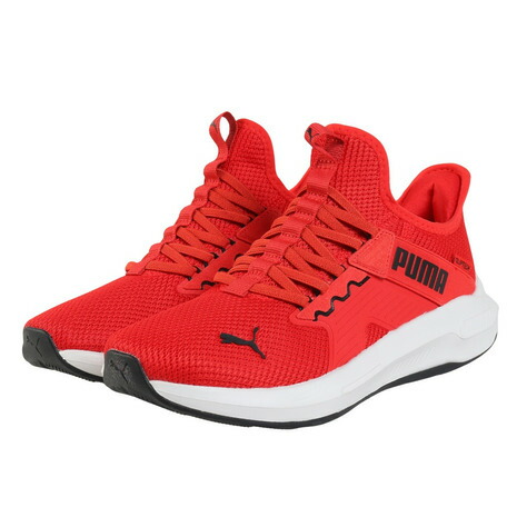 ピューマ（PUMA）（メンズ、レディース）スニーカー スポーツシューズ ソフトライド エンゾ イーズイン 赤いこと 31258105 心地よい シューズ 運動競技