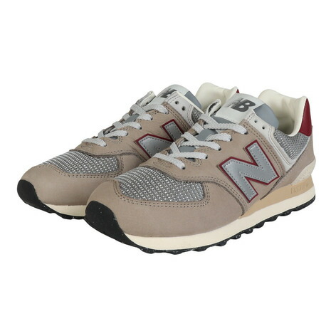 ニュー平衡にする（new balance）（メンズ、レディース）スニーカー スポーツシューズ 574 ミディアムグレー U574SKBD 心地よいシューズ スエードクロス
