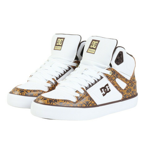ディーシーシューズ（DC SHOES）（メンズ）スニーカー ボーダーシューズ ピュア ハイトップ SE SN ホワイト ブラウン 26SPDM261303WBG スポーツ カジュアル シューズ｜Victoria Surf＆Snow 支店