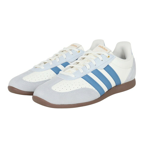 アディダス（adidas）（レディース）スニーカー スポーツシューズ バレダ ロー ホワイト ブルー OOY96-HQ7390 スポーツ カジュアル シューズ