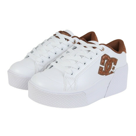ディーシーシューズ（DC SHOES）（レディース）スニーカー ボーダーシューズ チェルシー ライト ウェッジ フットウェア ホワイト ブラウン 25FWDW254602WBR 6,345円