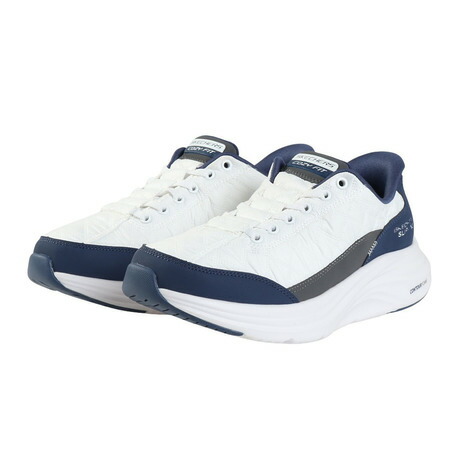 スケッチャーズ（SKECHERS）（メンズ）心地よいシューズ スリップインズ コンツアーフォーム コージーフィット 白いこと 青色 232619-WNV スニーカー