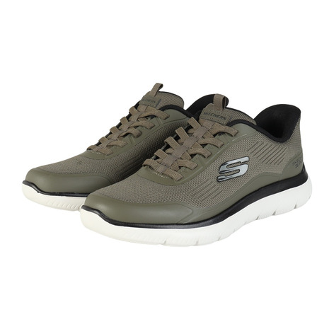 スケッチャーズ（SKECHERS）（メンズ）カジュアルシューズ スリップインズ サミッツ レイター オリーブ 233047-OLBK スニーカー