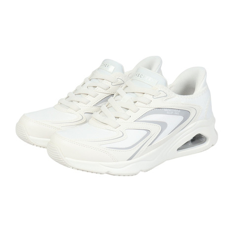 スケッチャーズ(SKECHERS)(レディース)カジュアルシューズ SI-TRES-AIR UNO-EZGL ホワイト 177408-WHT スニーカー スポーツシューズ 靴 ハンズフリー