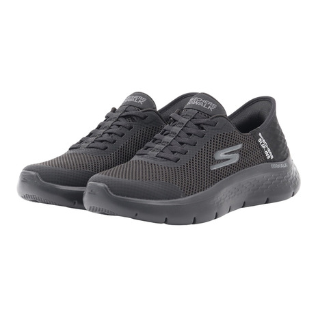 スケッチャーズ（SKECHERS）（レディース）心地好いシューズ ゴー ウォーク フレックス 地びた エントリー 黒いこと 124836-BBK スリップインズ スニーカー
