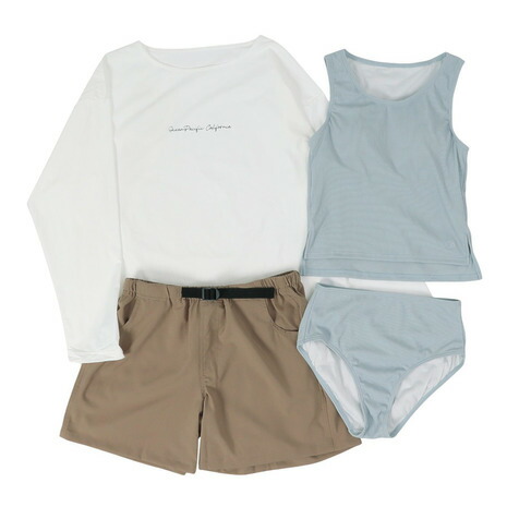 オーシャンパシフィック（Ocean Pacific）（レディース）セパレーツ水着 4点セット 525808BE｜Victoria Surf＆Snow 支店