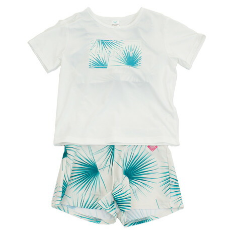 レディースファッション 水着 魅力の ラッシュtシャツ付き ジュニア 女の子 水着 ロキシー Roxy ボタニカル柄 キッズ 19sptswwht Dance Palm Mini 3点セット 1hourdrain Com