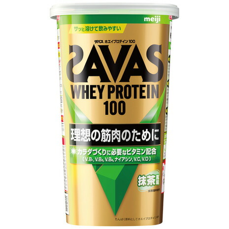 ザバス SAVAS ホエイプロテイン100 294g 約14食入 2630606 メンズ 抹茶