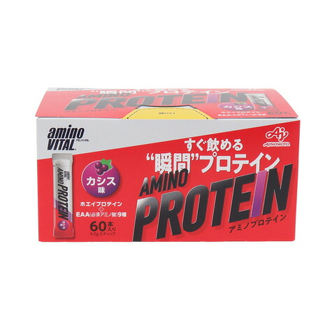 アミノバイタル（amino VITAL）（メンズ、レディース）アミノプロテイン カシス味 60本入 258g ホエイプロテイン アミノ酸｜Victoria Surf＆Snow 支店