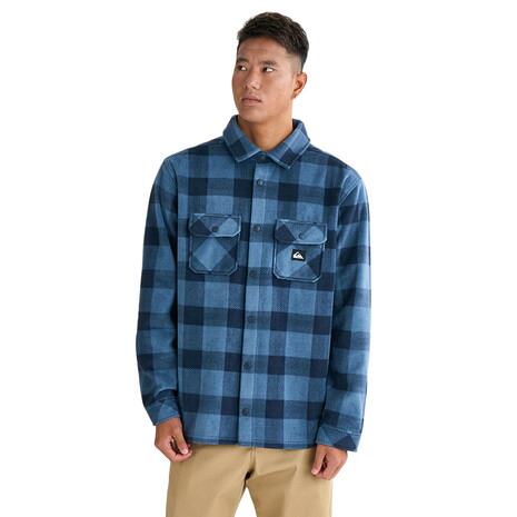 クイックシルバー（Quiksilver）（メンズ）BERING STRAIT CHECK フリースシャツ 25FWEQYPF03075BND6