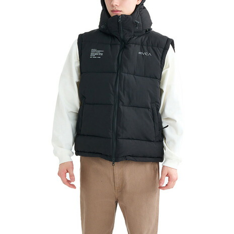 楽天市場】【RVCA】ルーカ 2022 VISOR HOODED PUFFER VEST メンズ