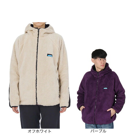 カブー（KAVU）（メンズ）毛革上衣 リヴァーシブル フーディ 19821708
