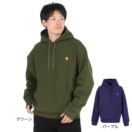 カーハート(CARHARTT)(メンズ)フーデッド アメリカン スクリプト スウェットシャツ I0282792|Victoria Surf&Snow 支店