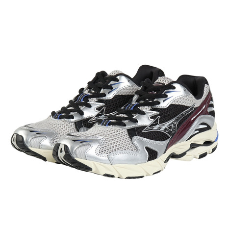 ミズノ（MIZUNO）（メンズ、レディース）ランニングシューズ タウンシューズ ウェーブライダー 10 グレー ブラック D1GA210417 スポーツ カジュアル シューズ