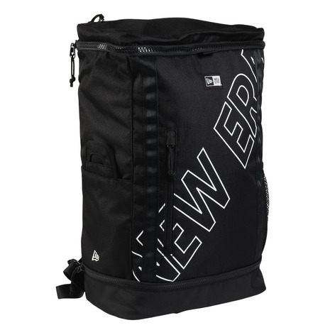ニュー内鰓（NEW ERA）（メンズ、レディース）ディパック ボックス席容器に並べる 32L ロゴタイプ刷り上げる ひと通り 14521370 黒