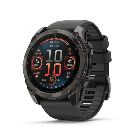 ガーミン（GARMIN）（メンズ、レディース）フラッグシップGPS御覧になる AMOLED 51粍 010-02905-62 Carbongray スポーツウォッチ 時辰儀