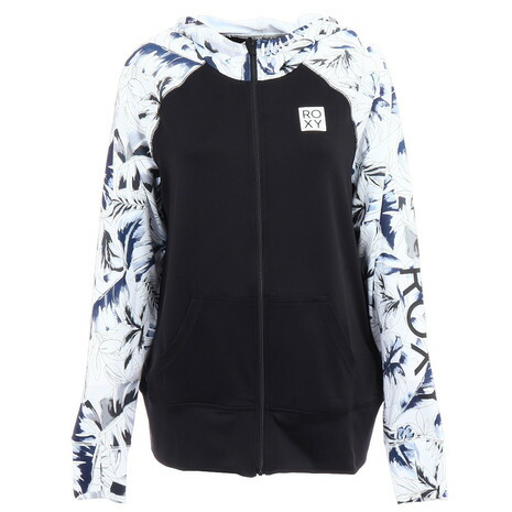 レディースラッシュガード 激安直営店 ロキシー Roxy Watercolor Leaf Zip ラッシュ パーカー Rlyblk レディース Raedat Org