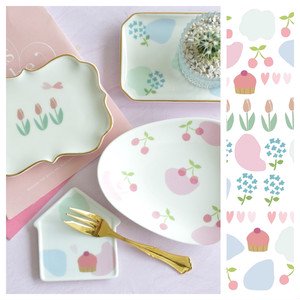 楽天市場 ポーセラーツ 転写紙 デザイナーズ イラスト 手書き 北欧風 花 フルーツ ねこ かわいい Scandinavian Victoria Design