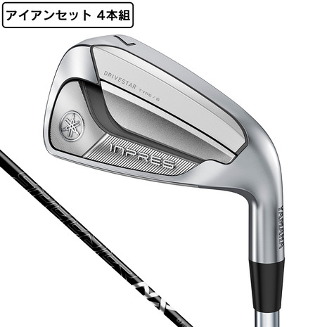 美品 ヤマハ インプレス ドライブスター メンズゴルフ アイアン4本セット インプレスドライブスター／inpres DRIVE STAR アイアン 4本セット（#7