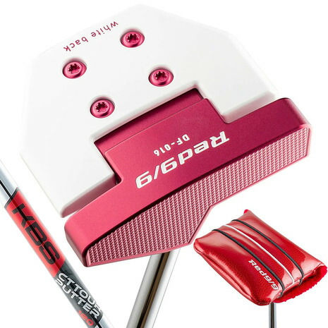 キャスコ（KASCO）（メンズ、レディース）レッド Red9/9 DELTA-FACE DF-016 角マレットパター(ロフト1.5度)KBS CT TOUR PUTTER｜Victoria Golf 支店