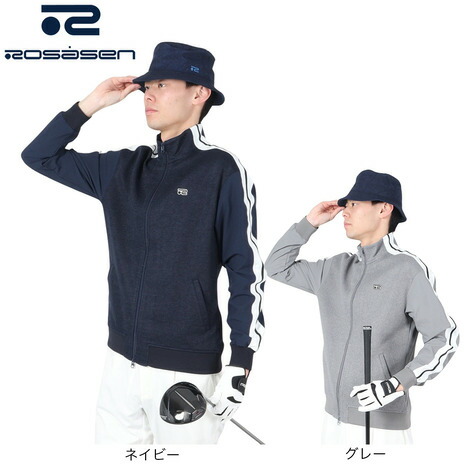 楽天市場】ROSASEN（メンズ）ゴルフウェア 鬼鹿の子 ボーダー 半袖