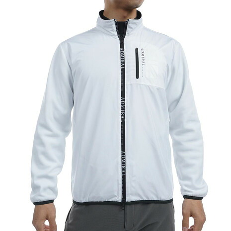 アドミラル ゴルフ(Admiral GOLF)(メンズ)ゴルフウェア ジップアップ スウェット ADMA479-WHT|Victoria Golf 支店