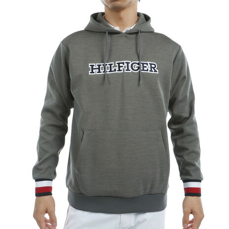 トミーヒルフィガーゴルフ(TOMMY HILFIGER GOLF)(メンズ)ゴルフウェア パーカー フロントロゴ スウェットフーディー THMA457-GRY|Victoria Golf 支店