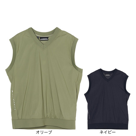 J.LINDEBERG（メンズ）ゴルフウェア ハイブリッドベスト windbreak 071-43371