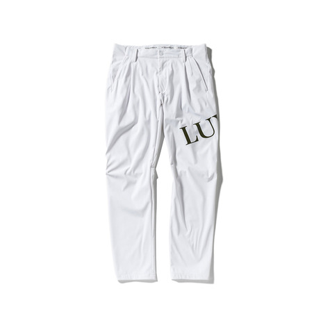 リュクスエイケイエムプラス（LUXEAKMPLUS）（メンズ）ゴルフウェア NO SIDE SWITCHING ロングパンツ LAB-24052white｜Victoria Golf 支店