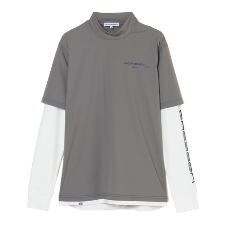 ROSASEN（ROSASEN）（メンズ）ゴルフウェア UVケア 長袖 レイヤードロングシャツ 047-23311-25SS-013