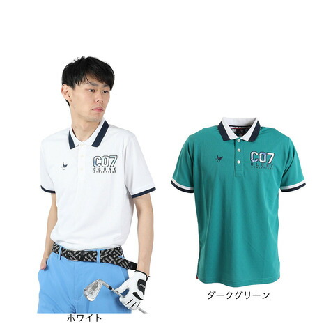 【新品】 CLUNK クランク 総柄 デザイン 半袖 ポロシャツ ゴルフ ウェア CLUNK クランク Clunk 花柄半袖ポロシャツ レディス : GDOゴルフ