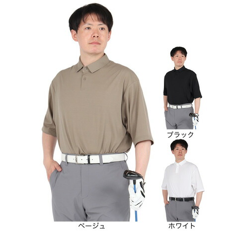 シルバースコット845（SILVERSCOTT845）（メンズ）ゴルフウェア 吸水速乾 WAFFLE POLO 半袖 ポロシャツ SS25SST005