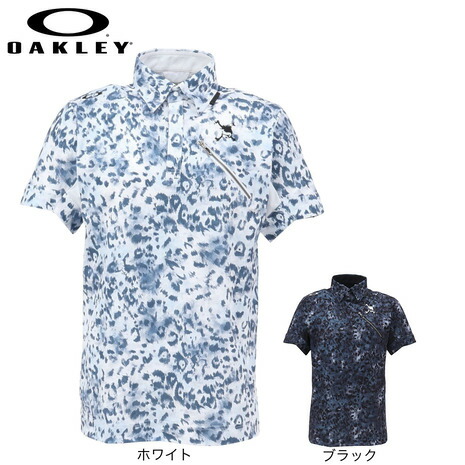 オークリー(OAKLEY)(メンズ)ゴルフウェア スカル ABSTRACT 半袖ポロシャツ FOA409086